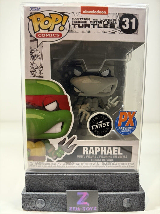 FUNKO POP! Comics TMNT Teenage Mutant Ninja Turtles Raphael #31 B&W Chase (2)