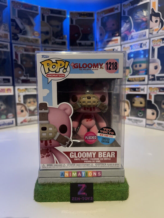 FUNKO POP! Animation Gloomy Bear #1218 Toy Tokyo Flocked