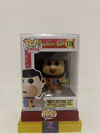 FUNKO POP! Ad Icons Fruity Pebbles Fred Flintstone With Fruity Pebbles #119