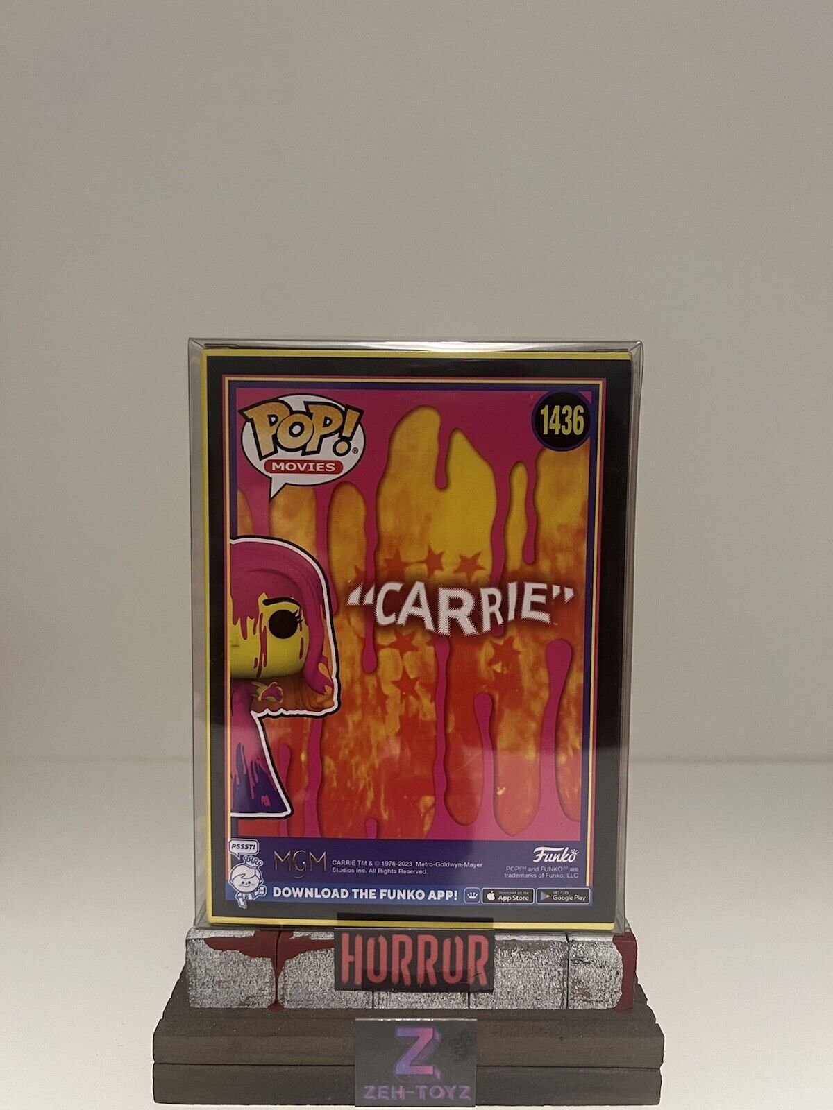 FUNKO POP! Horror Movies Carrie #1436 Blacklight Special Edition