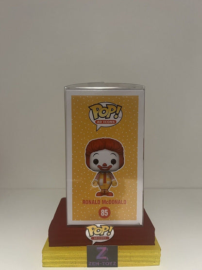 FUNKO POP Ad Icons McDonalds Ronald McDonald #85 Diamond Collection Exclusive