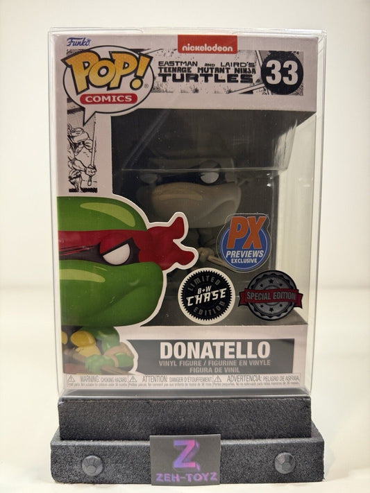 FUNKO POP! Comics TMNT Teenage Mutant Ninja Turtles Donatello #33 B&W Chase (2)