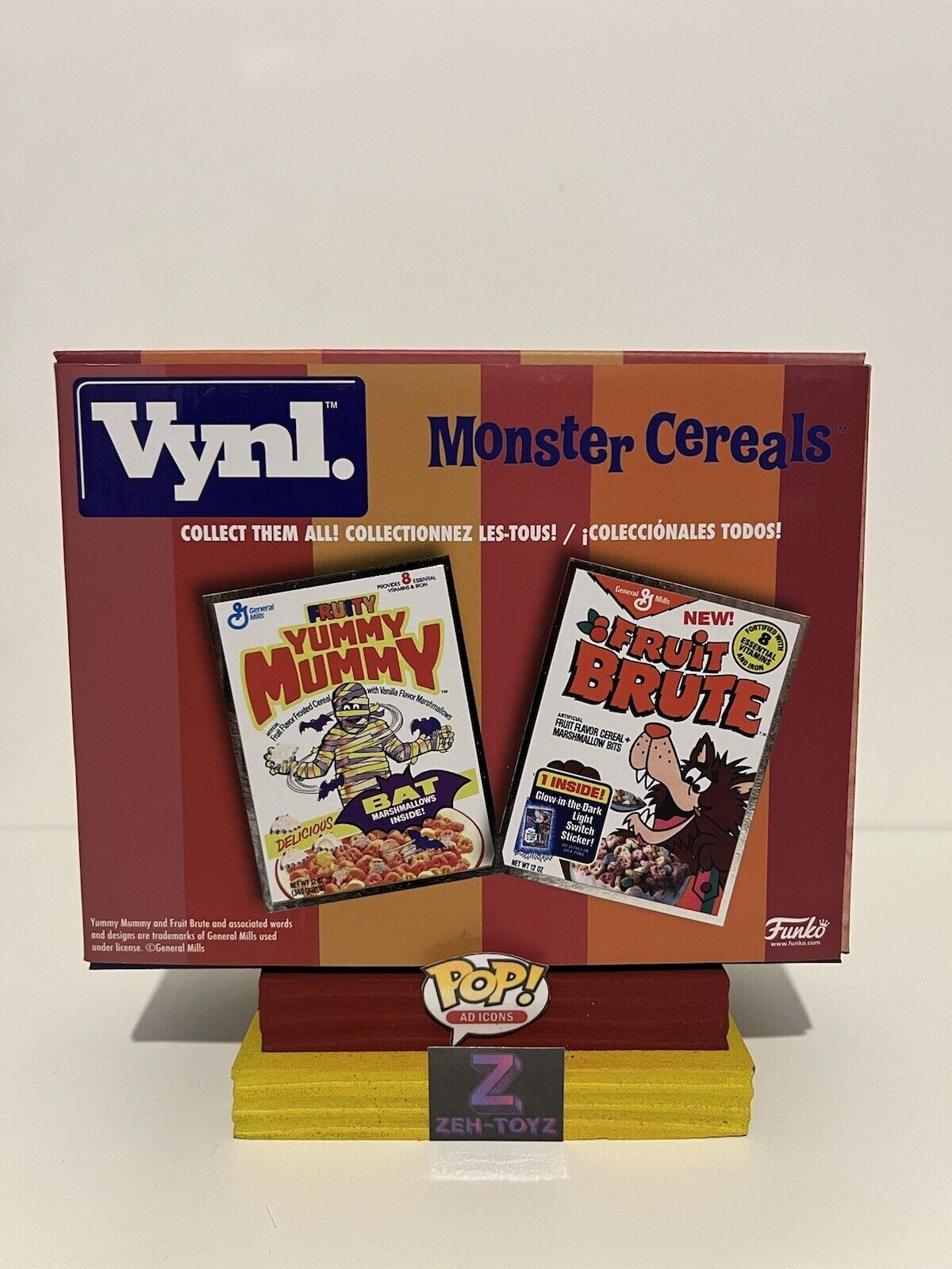 FUNKO VYNL Ad Icons Monster Cereal Yummy Mummy + Fruit Brute #2 Pack Exclusive